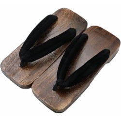 Japanese Shoes Geta for Men Square Wooden Clogs
