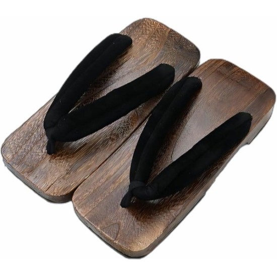 Japanese Shoes Geta for Men Square Wooden Clogs Japanese Shoes Geta for Men Square Wooden Clogs