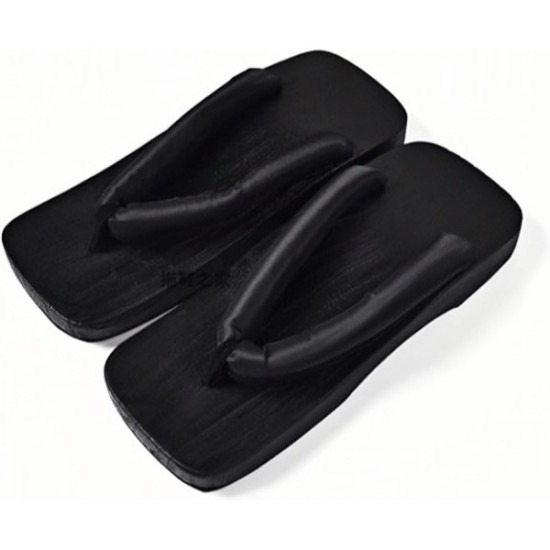 Japanese Shoes Geta for Men Square Wooden Clogs