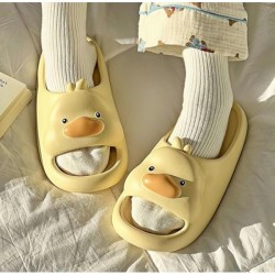 Cartoon Duck Slippers Slides for Women Men Cute Cloud Slides Slipper Unisex Animals Beach Slippers Lightweight Summer Shoes