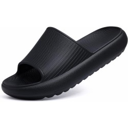 Slide Sandals for Women Men Ultra Comfort Recovery Pillow Slippers Soft Summer Beach Shoes with Low Arch Support