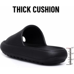 Slide Sandals for Women Men Ultra Comfort Recovery Pillow Slippers Soft Summer Beach Shoes with Low Arch Support