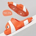 Cute Clown Fish Cloud Slides for Adult Women Men, Soft Novelty Funny Animals House Slippers Non-Slip Beach Shoes