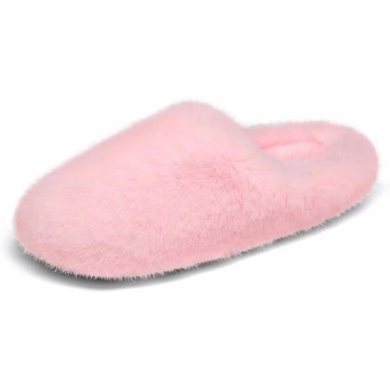 Women's Plush Fuzzy Slip on Indoor Outdoor Winter House Slippers Women's Plush Fuzzy Slip on Indoor Outdoor Winter House Slippers