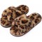 Women's Fuzzy Slippers Cross Band Memory Foam House Slippers Open Toe
