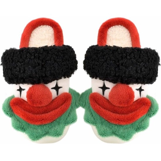 Slippers for Women Men,Cute Fuzzy Slippers, Womens/Mens Kawaii Animal Cartoon Cotton Plush House Slippers