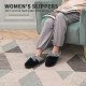 Fuzzy Slippers for Women Indoor and Outdoor Fluffy Bedroom House Shoes with Arch Support Memory Foam Winter Warm