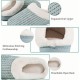 Women's Memory Foam Slippers Comfort Wool-Like Plush Fleece Lined House Shoes for Indoor & Outdoor