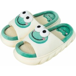 Cartoon Animal Shape Slippers, Womens Four Seasons Home Linen Slippers