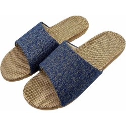 Fashion Unisex Linen Summer Skidproof Indoor Slippers