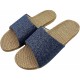Fashion Unisex Linen Summer Skidproof Indoor Slippers
