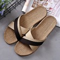 Fashion Unisex Linen Summer Beach Shoes Skidproof Indoor Slippers