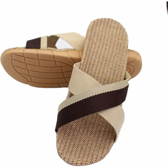 Fashion Unisex Linen Summer Beach Shoes Skidproof Indoor Slippers Fashion Unisex Linen Summer Beach Shoes Skidproof Indoor Slippers