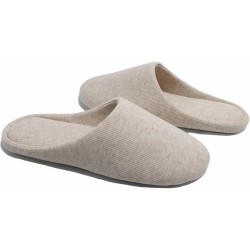 Womens House Washable Cotton Memory Foam Slippers Indoor Slip On Shoes Bedroom Sleepers Lightweight Non Skid Rubber Sole